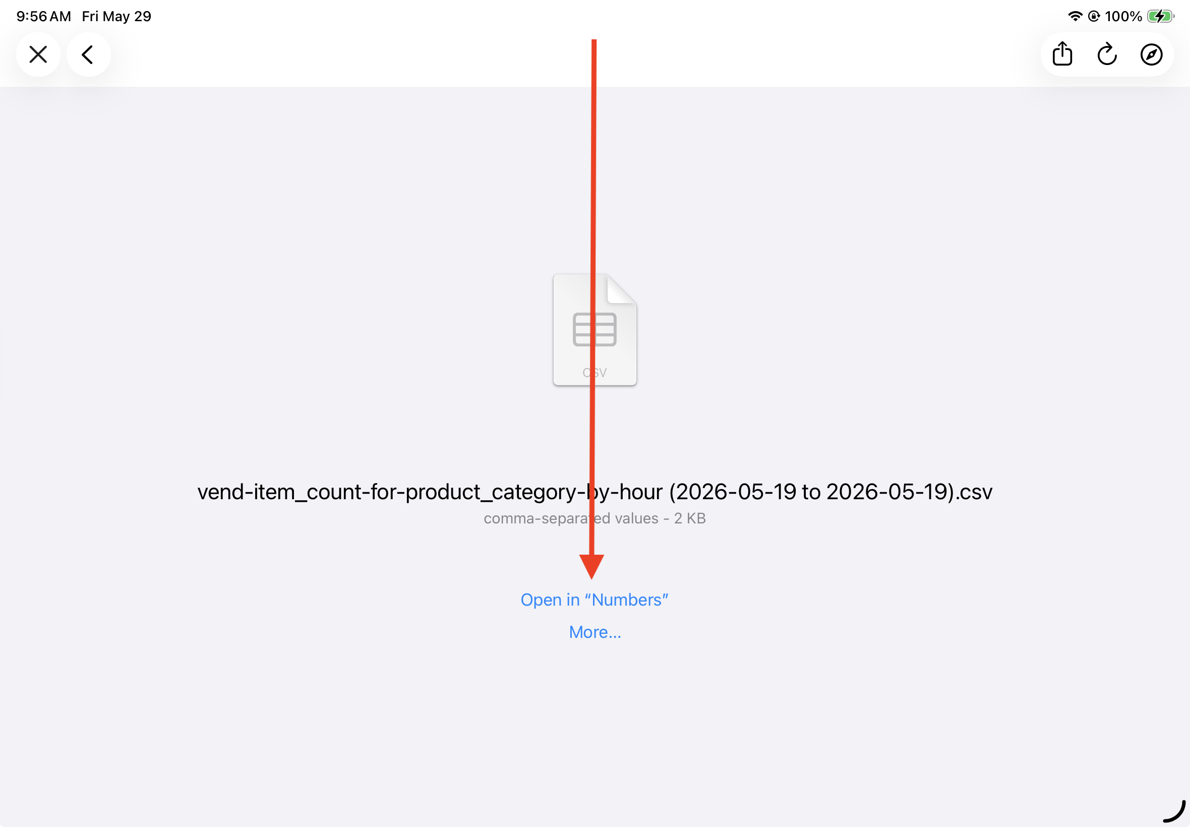 iPad Safari - Open in Numbers highlighted.png